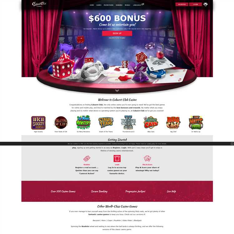 Cabaret club online casino