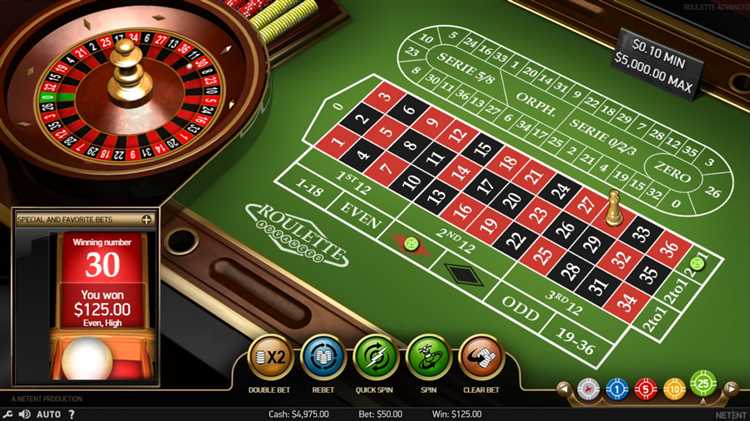 Casino roulette online