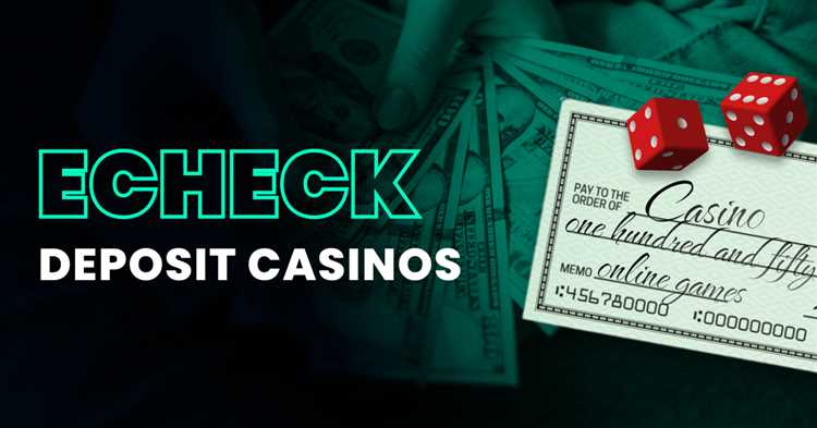 Online casino echeck