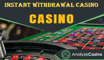 Online casino instant withdrawal